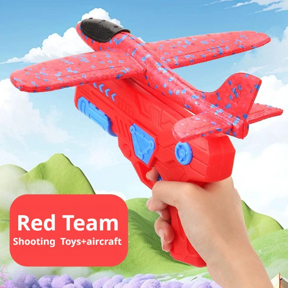Catapult Launcher Toy - Avión de espuma luminosa, lanzador de