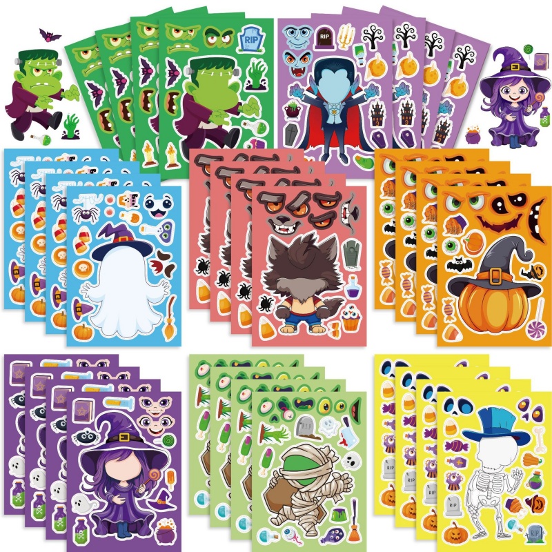 Kids Zombie Toys - Pegatinas de juegos de fiesta de