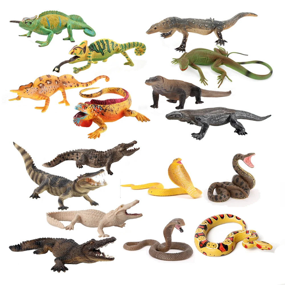 Kids Toys Reviews - Figura de acción de reptil camaleón