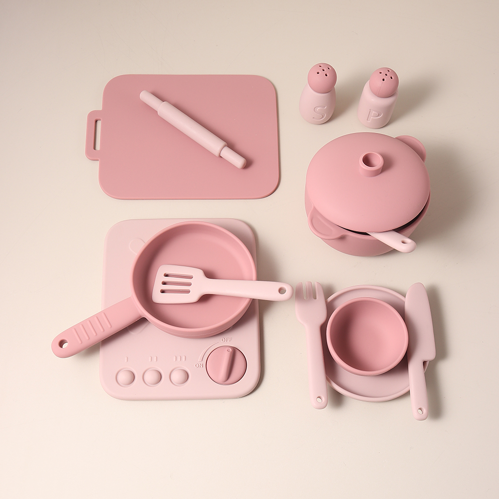Kids Toys Kitchen Set - Juego de 13 Piezas de Juguetes