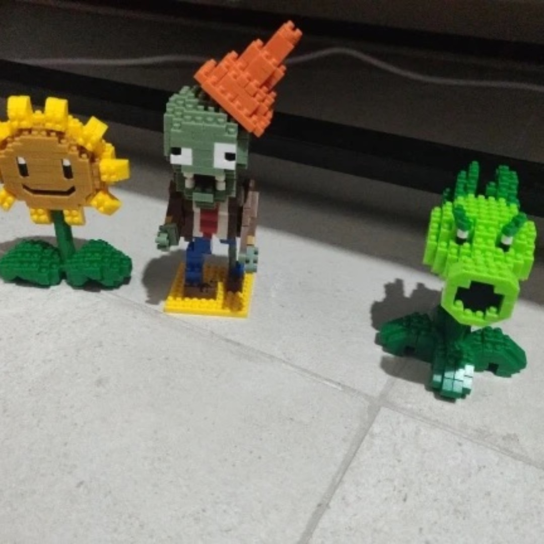 Plantas VS Zombies bloques peq - Kids Zombie Toys reseña y precio