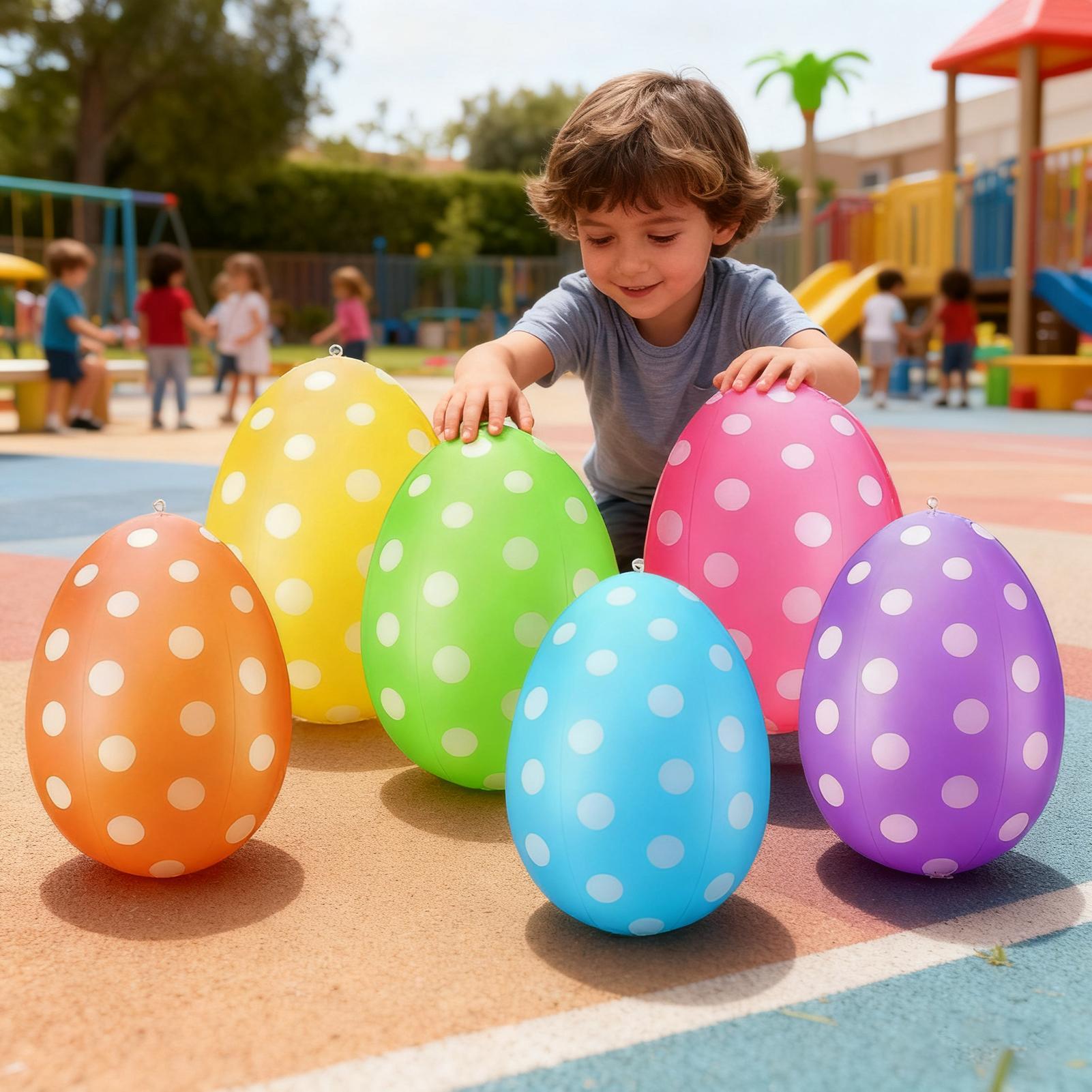 Huevos de Pascua inflables, 6  - Kids Yard Toys reseña y precio