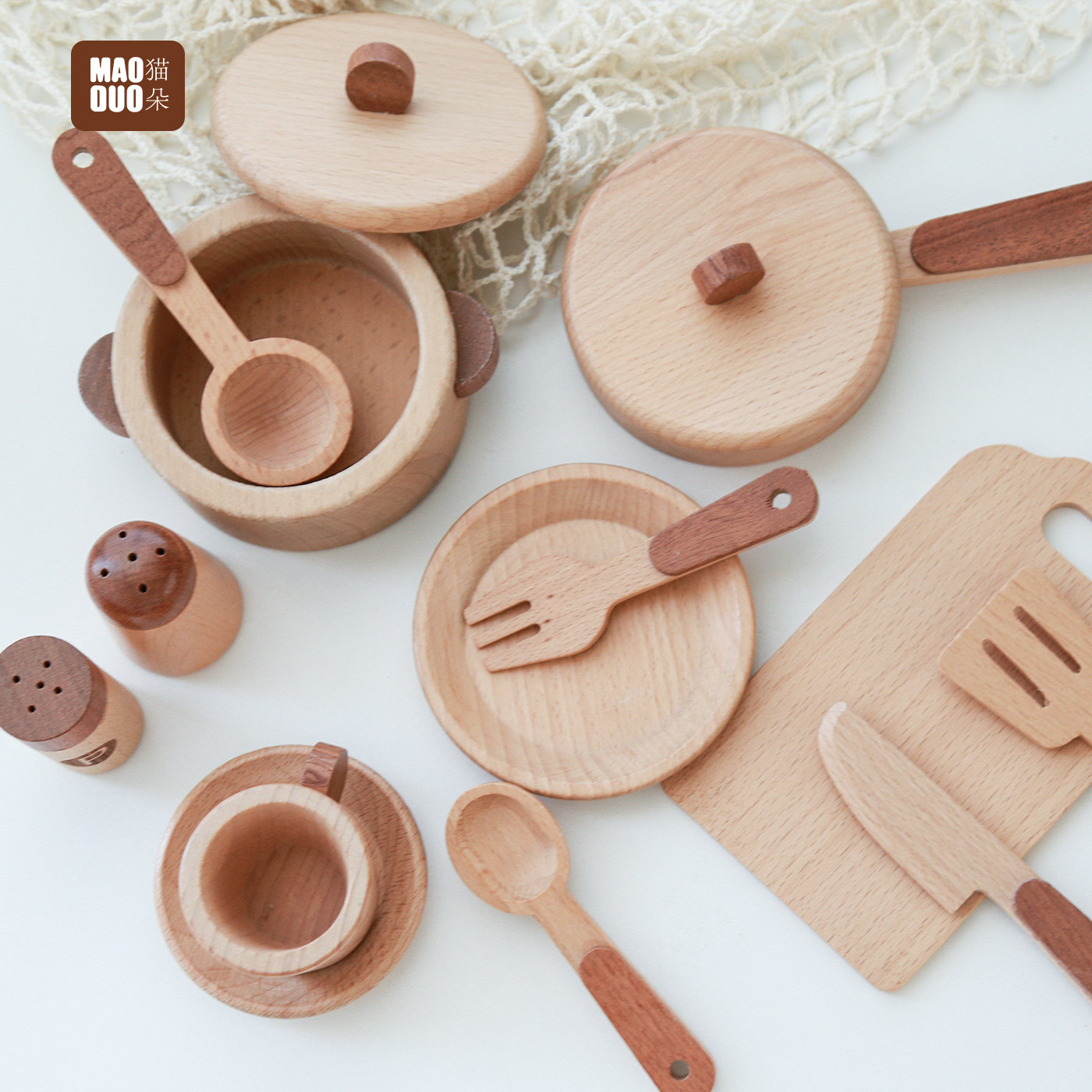 Juego de cocina de madera de h - Kids Toys Kitchen Set reseña y precio